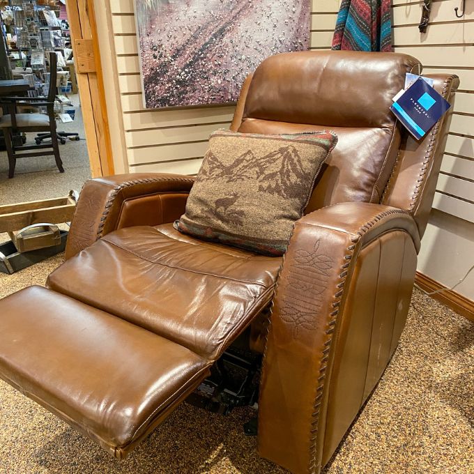  Mustang Power Reclining Chair with Power Head Rest available at Rustic Ranch Furniture and Decor.