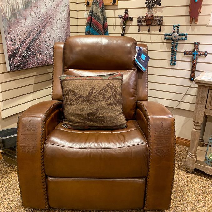  Mustang Power Reclining Chair with Power Head Rest available at Rustic Ranch Furniture and Decor.