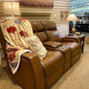 Mustang Reclining Loveseat with Console available at Rustic Ranch Furniture and Decor.