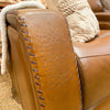 Mustang Reclining Loveseat with Console available at Rustic Ranch Furniture and Decor.