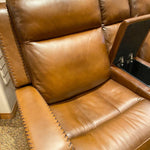 Mustang Reclining Loveseat with Console available at Rustic Ranch Furniture and Decor.