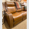 Mustang Power Reclining Sofa with Power Head Rests available at Rustic Ranch Furniture and Decor.