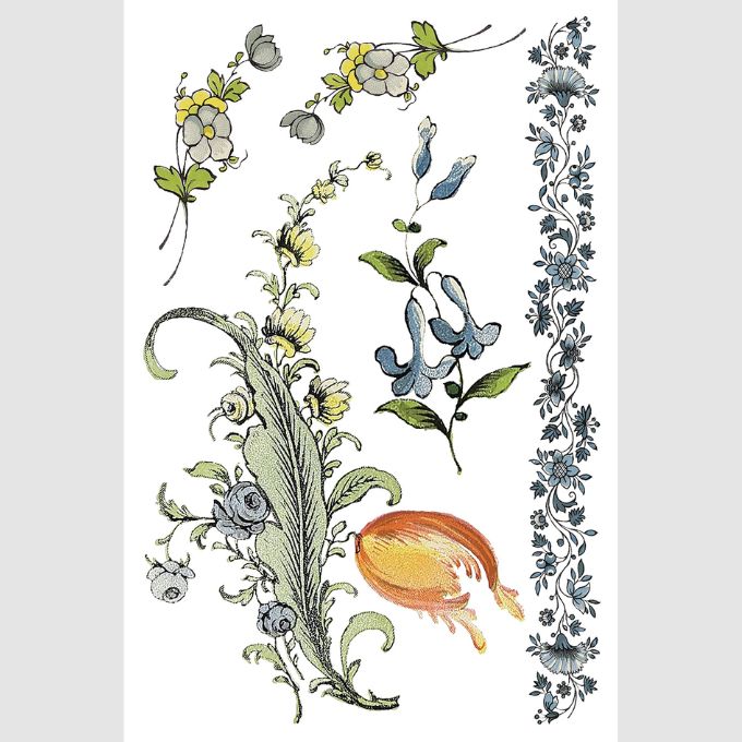 Fairytale Florals Transfer by IOD