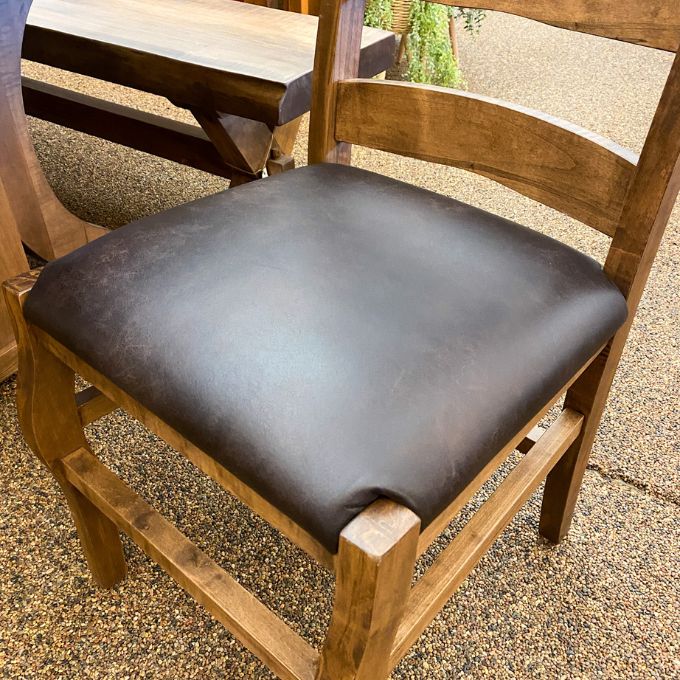 Rustic Carlisle Upholstered Chair available at Rustic Ranch Furniture and Decor.