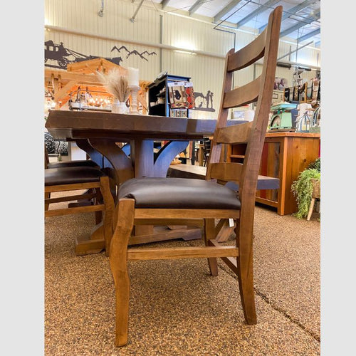 Rustic Carlisle Upholstered Chair available at Rustic Ranch Furniture and Decor.