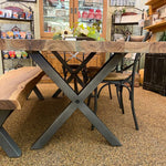 Restore Live Edge Dining Table available at Rustic Ranch Furniture and Decor.