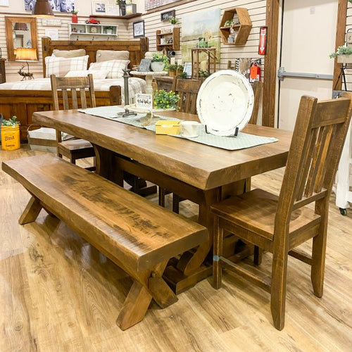  Rustic Carlisle Live Edge Dining Table available at Rustic Ranch Furniture and Decor.