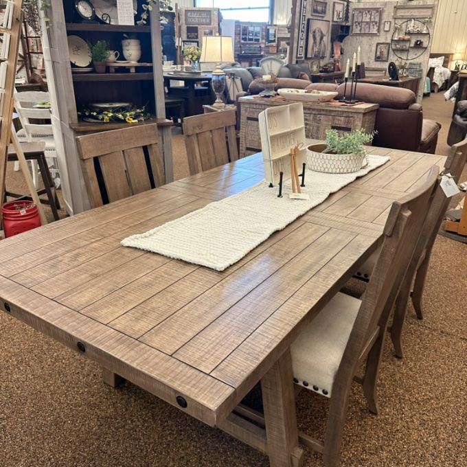 Victor Extension Dining Table available at Rustic Ranch Furniture and Decor.