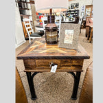Western Heritage Ghostwood End Table with Archer Top available at Rustic Ranch Furniture and Decor