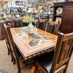 Western Heritage Ghostwood Dining Table with Archer Top available at Rustic Ranch Furniture and Decor.