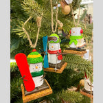 Smore Winter Sport Ornament - Three Styles
