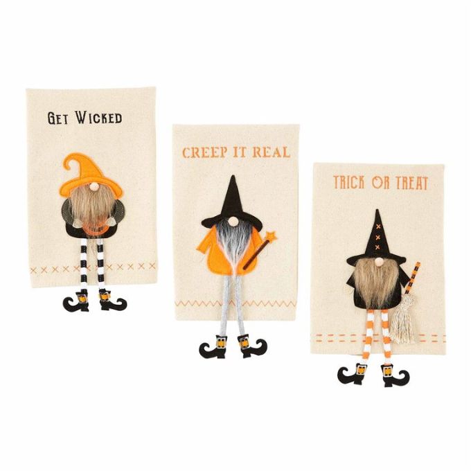 Dangle Gnome Witch Towels - Three Styles by Mud Pie