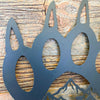 Metal Bear Paw Cutout Wall Decor