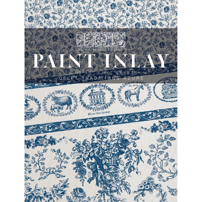 Delft Traditions Azure Paint Inlay by IOD - Limited Edition