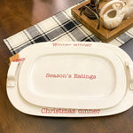 CHRISTMAS DINNER PLATTER SET BY MUD PIE