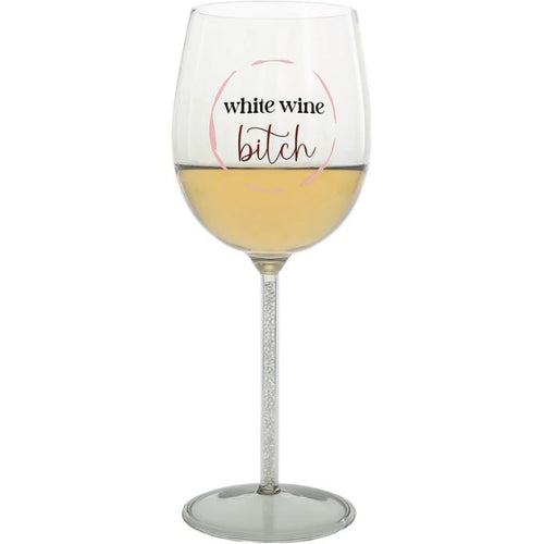 White Wine Bitch Wine Glass Gift Box