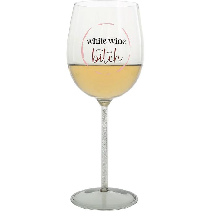 White Wine Bitch Wine Glass Gift Box