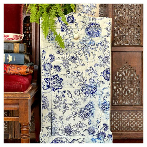 Indigo Floral Paint Inlay By IOD