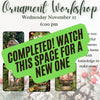 Christmas Ornament Workshop - November 27, 2024