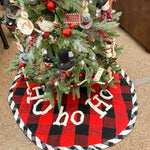 Buffalo Check Tree Skirt by Mud Pie