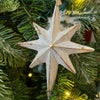 Washed Gold Christmas Star Ornament