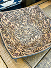 Tooled Leather Bowl