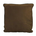 Brown Faux Leather Euro Sham