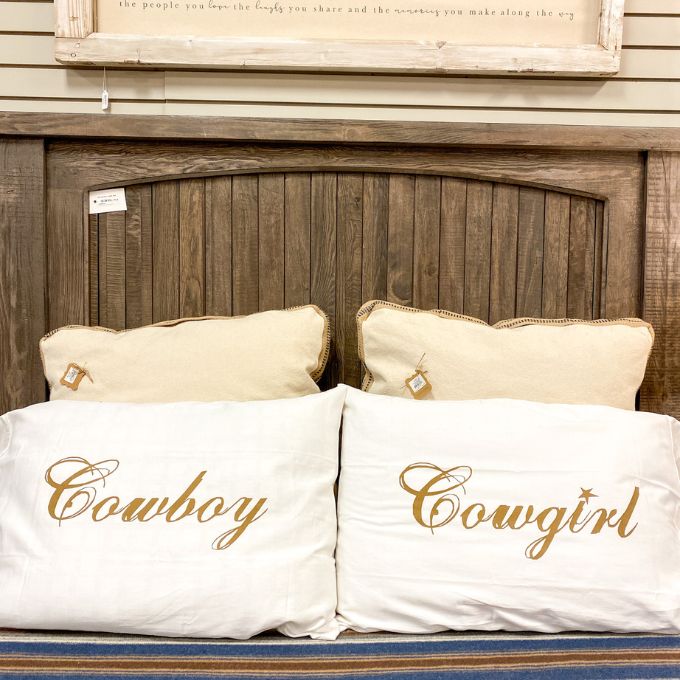 Cowboy/Girl Pillow Case Set