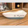 Boat Serving Dish & Paddle Spoon