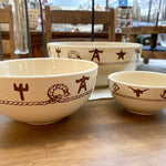 Western Branded 3 Piece Bowl Set