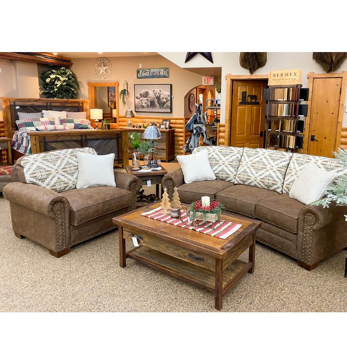 Baldwin Conversation Sofa – Rustic Ranch Furniture and Decor