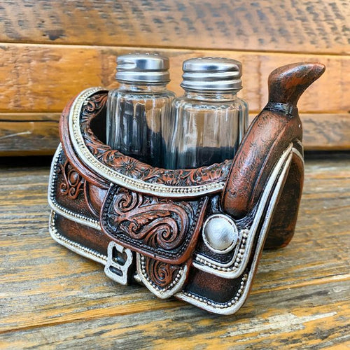 Saddle Salt and Pepper Holder