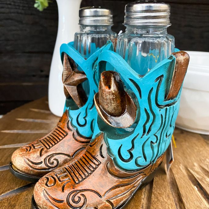 Boots and Star Salt & Pepper Holder