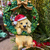 Dog in Wreath Ornament - Two Styles