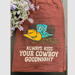 Kiss Your Cowboy Kitchen Towel