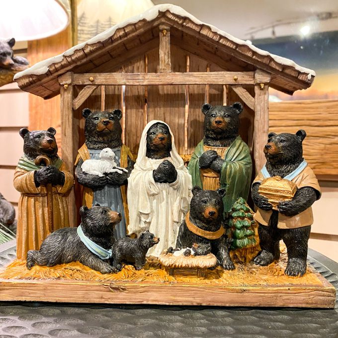 Bear Nativity Figurine