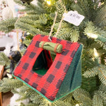 Plaid Tent Ornament