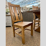 Cross Creek Side Chair with Wood Seat available at Rustic Ranch Furniture and Decor