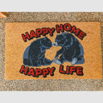 Bear Happy Home Coir Mat