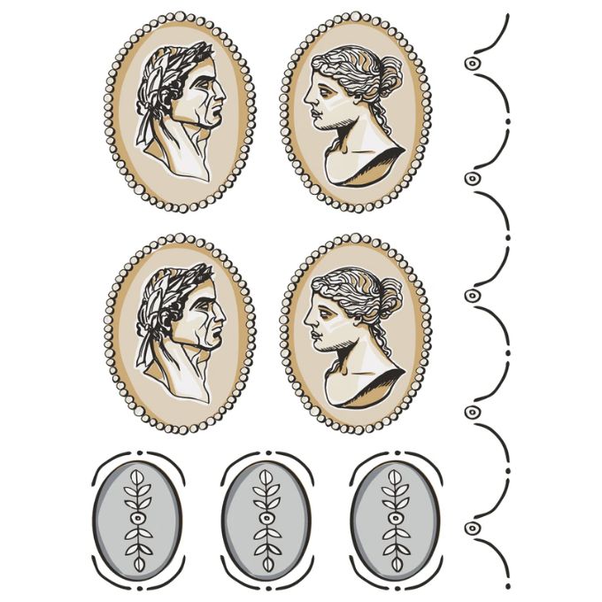 Classical Cameo IOD/Annie Sloan Paint Inlay - Limited Edition