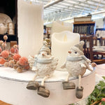 White Bird with Dangle Legs - Two Styles