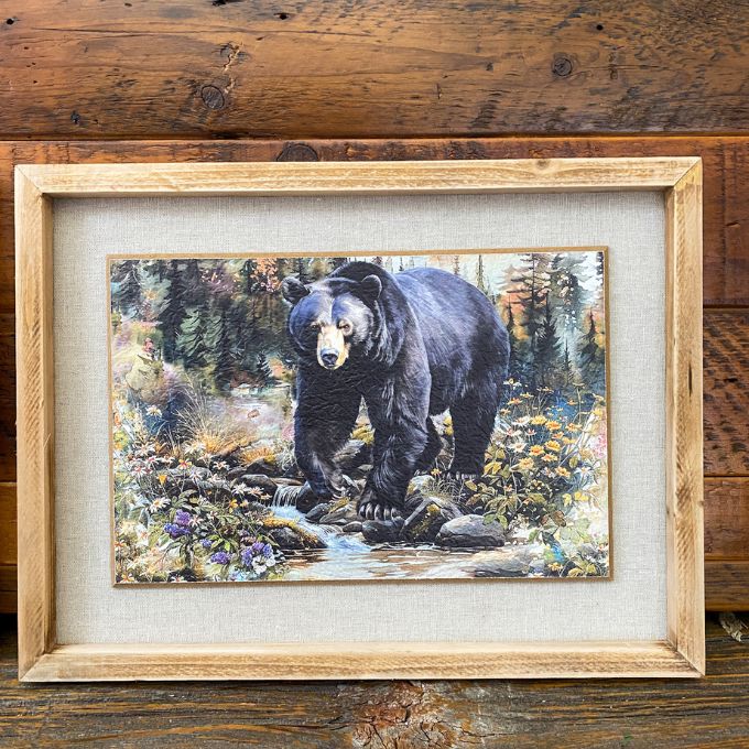 Black Bear Framed Print - Two Styles