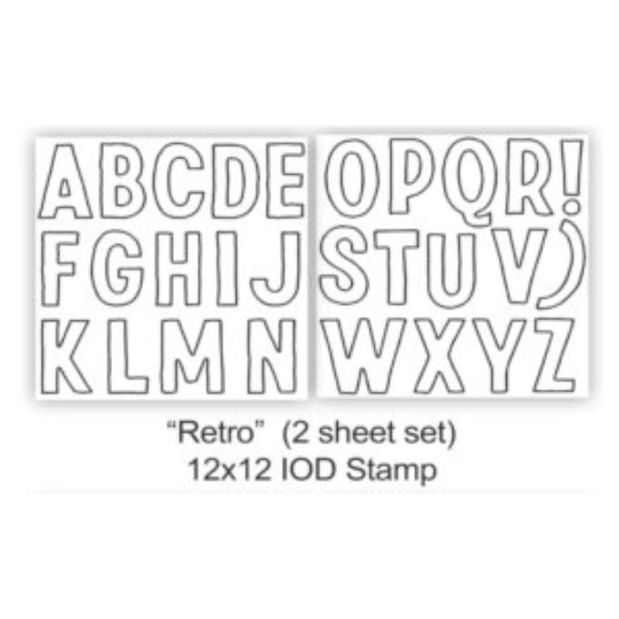 Retro Decor Stamp by IOD