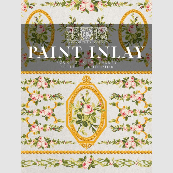 Petite Fleur Pink Paint Inlay by IOD - Limited Edition