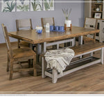 Pueblo Gray Bench available at Rustic Ranch Furniture and Decor.