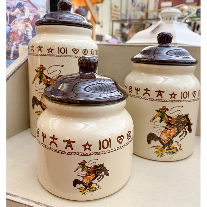 Western Brands 3 Piece Canister Set