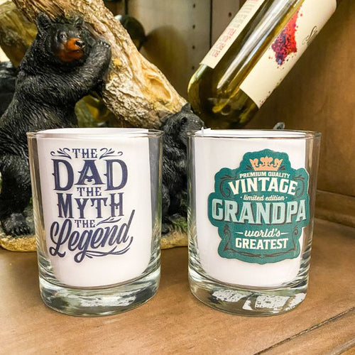 Grandpa Rocks Glass