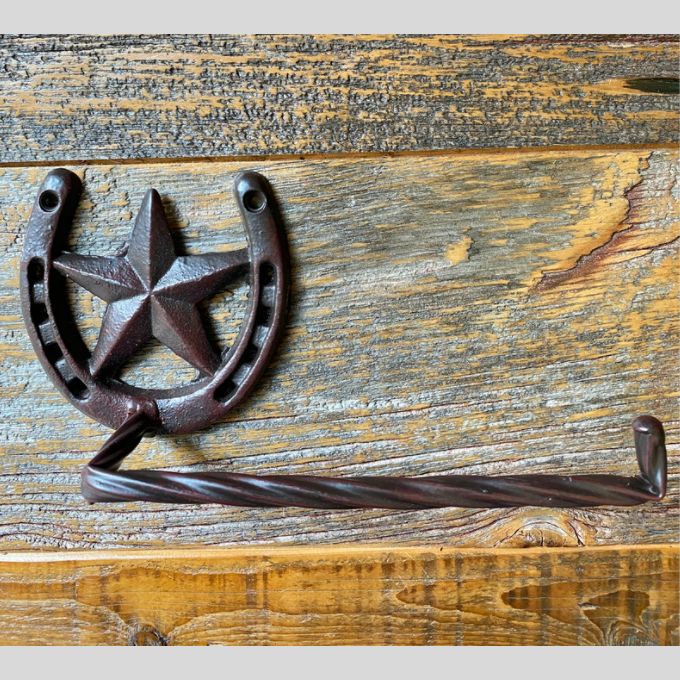 Star and Horsehoe Toilet Paper Holder