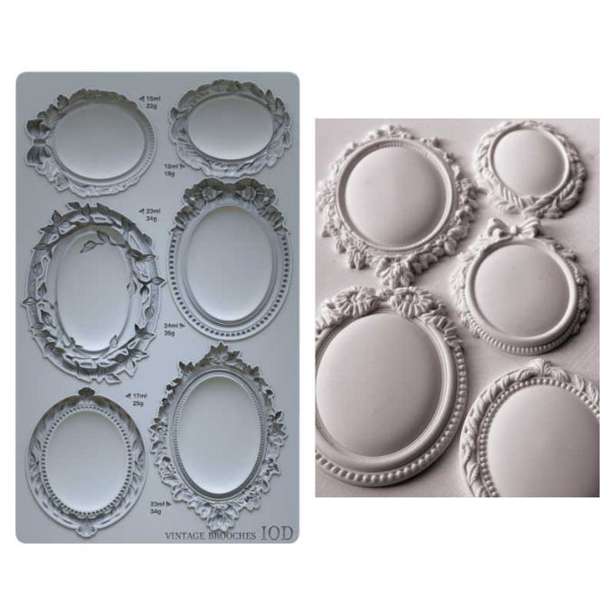 Vintage Brooches Mould by IOD