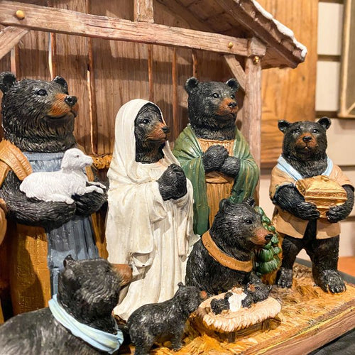 Bear Nativity Figurine